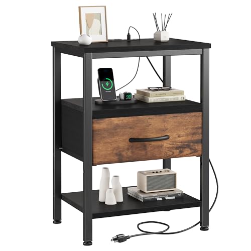 Save 33% on DUMOS Bedside Table with Charging Station