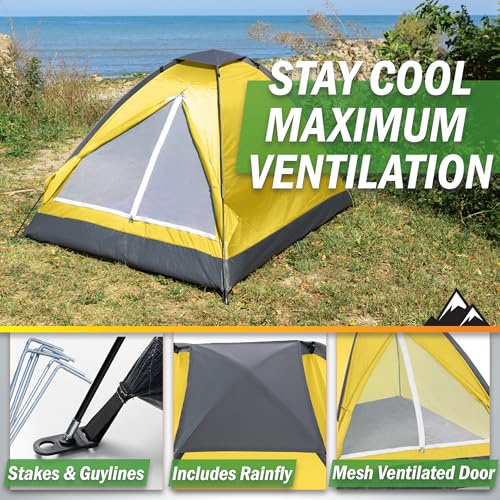 52% Off Wakeman 2-Person Lightweight Camping Tent - Image 4