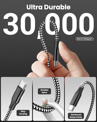 50% Off 3-Pack 10ft USB-C Cables Fast Charging - Image 7