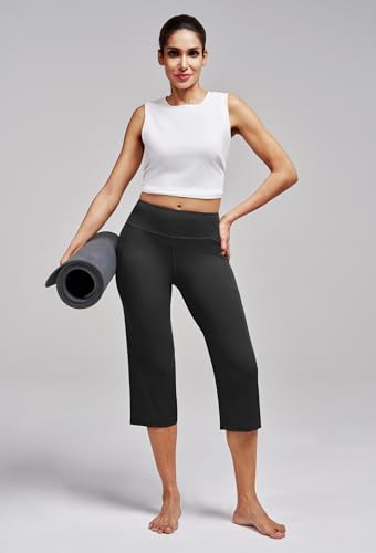 Alaroo Women's High Waisted Yoga Capri Pants with Pockets - Image 5