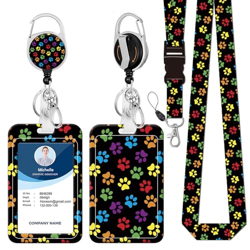 50% Off ID Badge Holder with Retractable Reel & Lanyard