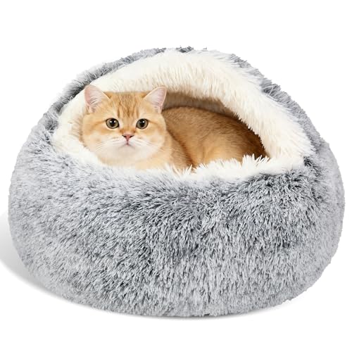 50% Off MADDEMCUTE Calming Hooded Pet Cave Bed