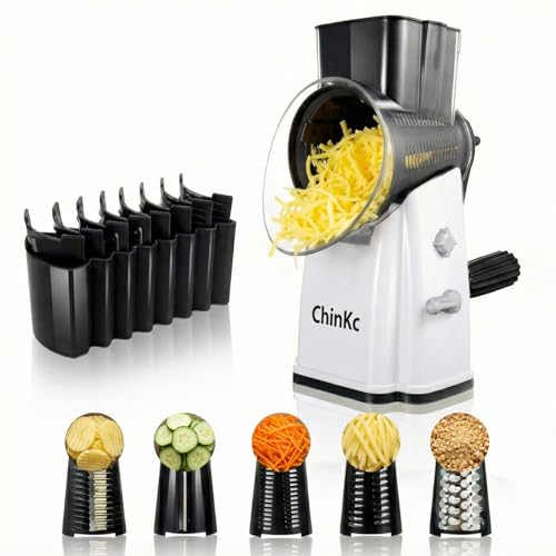 Save 26% on ChinKc Rotary Grater with 5 Blades