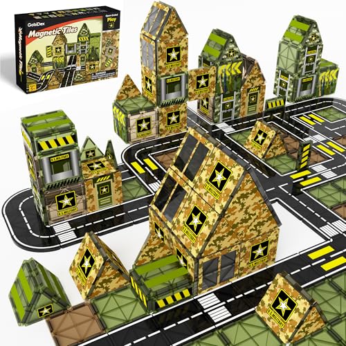 Save 17% on GobiDex Army Magnetic Tiles STEM Building Toys