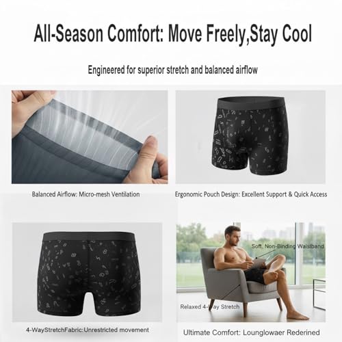 TEXLINA Men's Cotton Boxer Briefs 6-Pack - Use Code G34YX8TD - Image 4