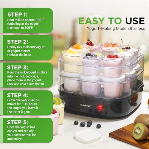 54% Off NutriChef 17-Cup Automatic Yogurt Maker - Image 4