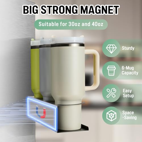 Save 50%: POLRAI Magnetic Cup Holder for Fridge - Image 2