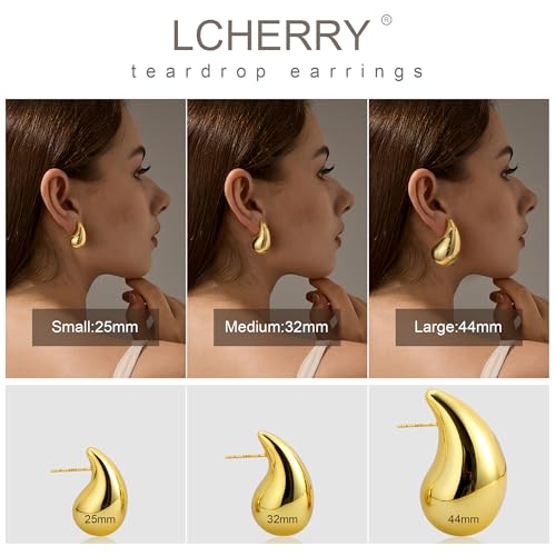 30% Off 18K Gold Plated Teardrop Earrings for Women - Image 2