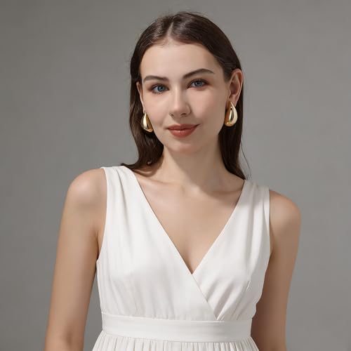 30% Off 18K Gold Plated Teardrop Earrings for Women - Image 5