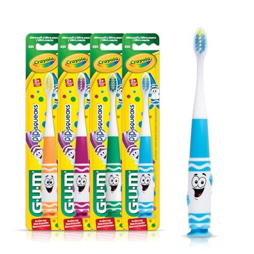Save 40% on GUM Crayola Kids' Toothbrush 4-Pack