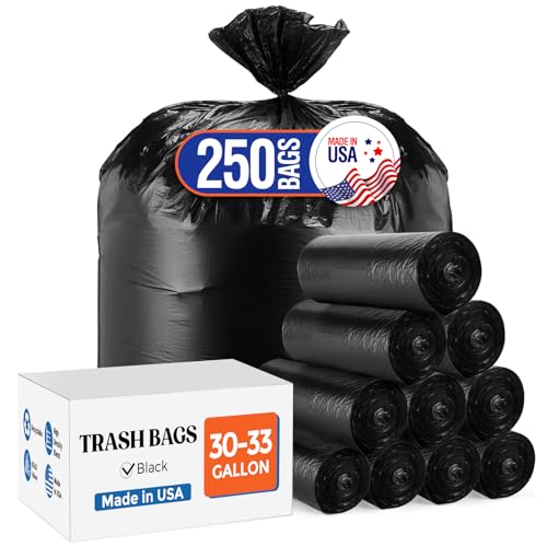 Save 40% on Delxo 250-Count 33-Gallon Trash Bags