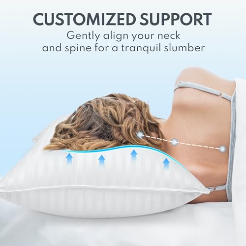 75% Off Queen Bed Pillows Set of 2 - Hotel Quality & Cooling - Image 3