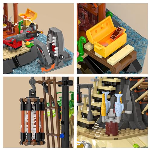 50% Off Pirate Island Building Kit with 1499 Pieces - Image 5