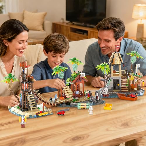 50% Off Pirate Island Building Kit with 1499 Pieces - Image 6