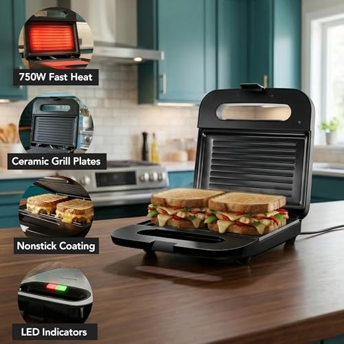 Save 22% on OVENTE Electric Panini Press Grill - Image 2