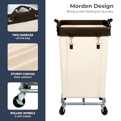 STO STO 160L Rolling Laundry Hamper with Wheels for Large Families - Image 6
