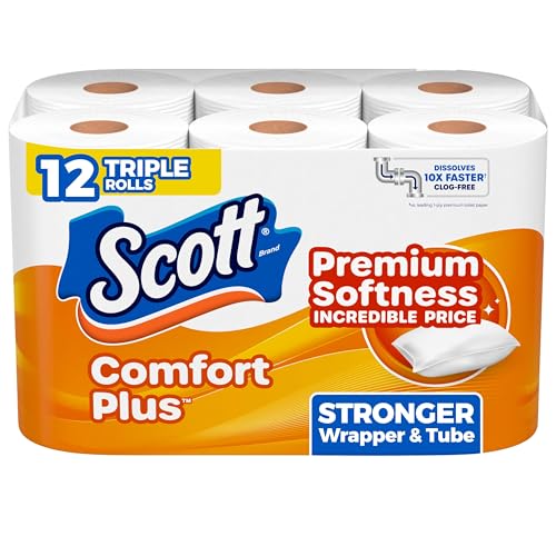 Scott ComfortPlus Toilet Paper 12 Triple Rolls for $6.99