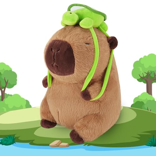 Adorable Capybara Plush with Turtle Backpack - 55% Off