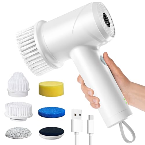 50% Off Cordless Electric Spin Scrubber with 6 Brush Heads