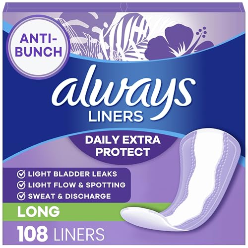 Save on Always Panty Liners, 108 Count with Anti-Bunch Tech