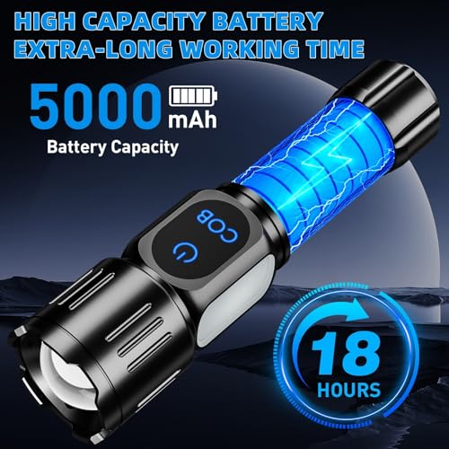 45% Off Rechargeable LED Flashlight with 9 Modes - Image 6