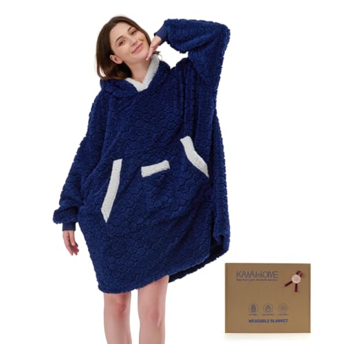KAWAHOME Cozy Wearable Blanket Hoodie for Women