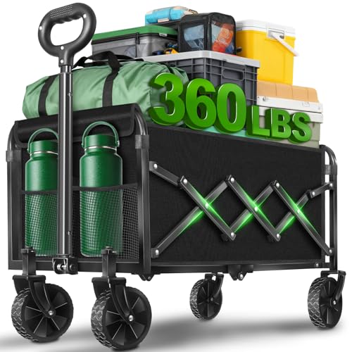Save 35% on Heavy Duty Folding Wagon Cart with All-Terrain Wheels