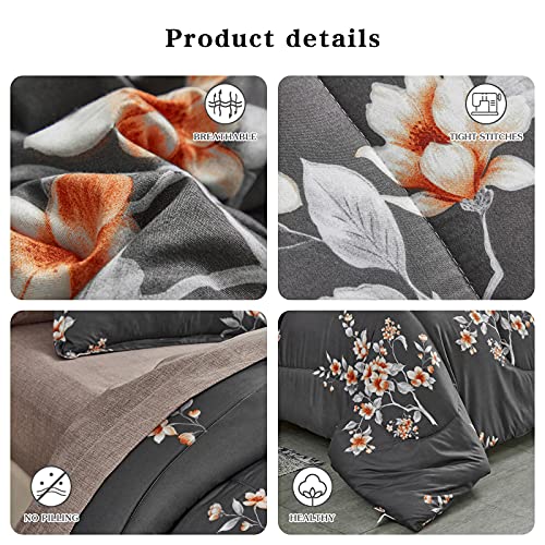 Save on 7-Piece Queen Floral Bedding Set with Sheets - Image 4