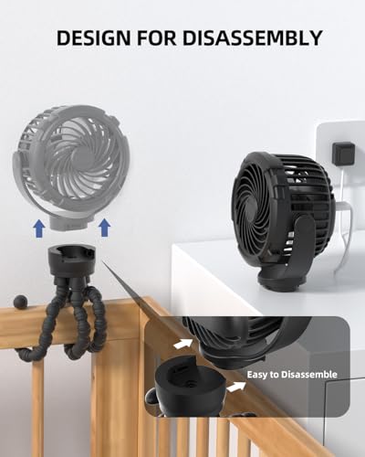 TUNISE Rechargeable Stroller Fan with 4000mAh Battery - $9.99 - Image 6