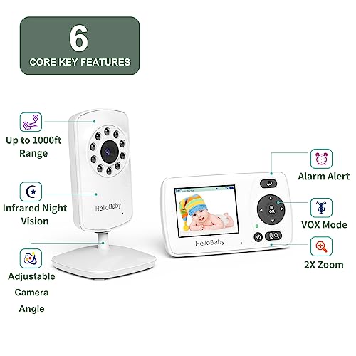40% Off HelloBaby HB30 Secure Video Baby Monitor - Image 2