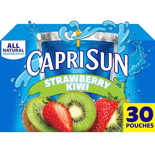 Capri Sun Strawberry Kiwi Juice Drink Pouches, 30 Pack