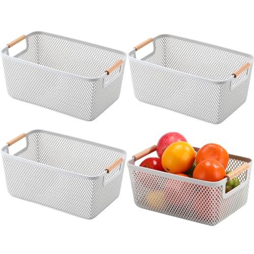 Save 60% on Ziliny 4-Pack Mesh Storage Baskets with Handles