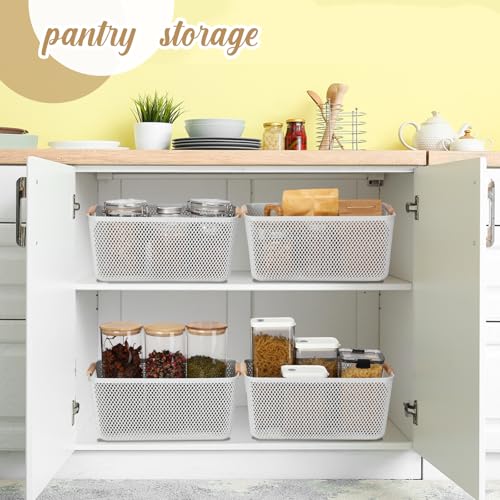 Save 60% on Ziliny 4-Pack Mesh Storage Baskets with Handles - Image 5