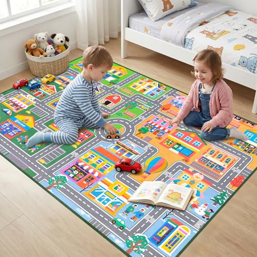 Save Over 60% on Educational Car Rug Play Mat for Kids