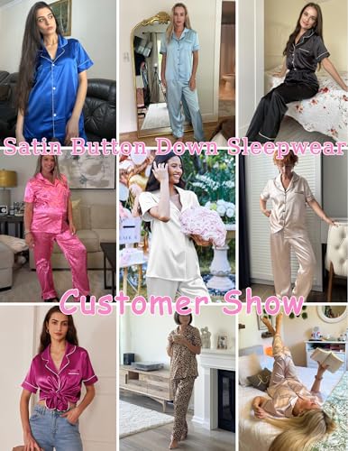 Save 32% on Ekouaer Women's Silky Satin Pajama Set - Image 6