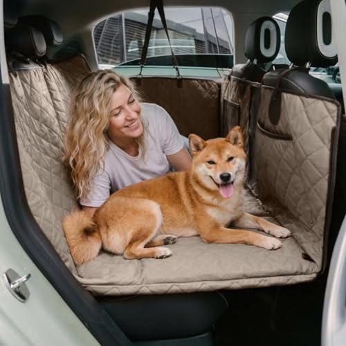 50% Off Waterproof Dog Car Seat Cover with Hard Bottom