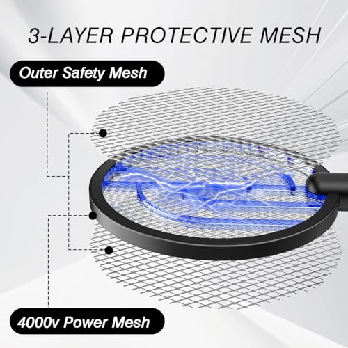 30% Off 4000V Rechargeable Bug Zapper Racket - Image 4