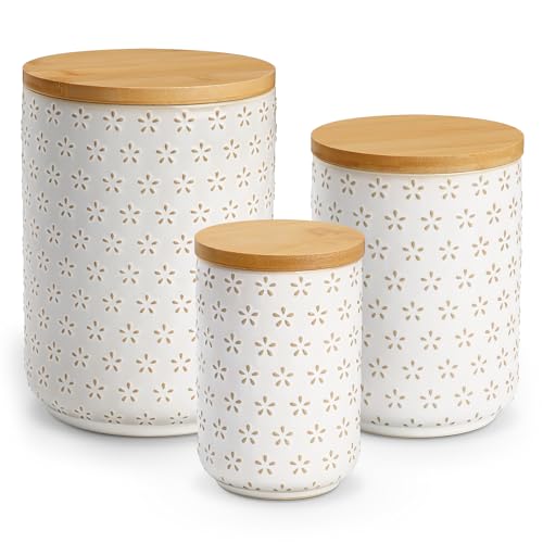 35% Off MALACASA Ceramic Canister Set 3-Piece