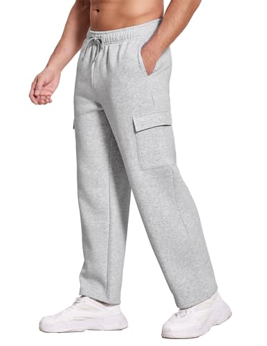 54% OFF Deyeek Men's Fleece Cargo Sweatpants
