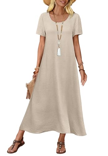 33% Off OFEEFAN Women's Flowy Casual Maxi Dress