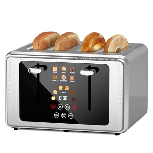 62% Off Smart Digital 4 Slice Toaster with Touch Screen