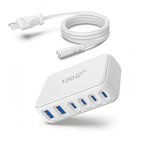 30% Off 120W GaN 6-Port USB-C Fast Charging Hub