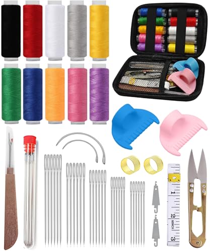 50% Off 48-Piece Sewing Tool Set with Big Eye Needles