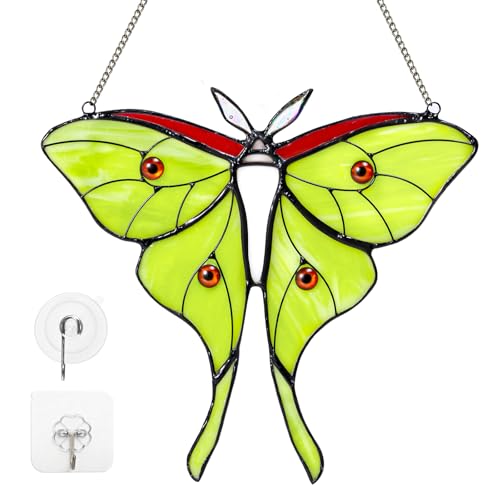 50% OFF Calmpathz Luna Moth Stained Glass Suncatcher