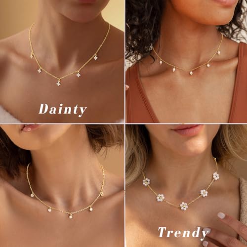 50% Off Ursteel Mothers Day Daisy Pearl Necklace - Code A4BXDO6C - Image 5
