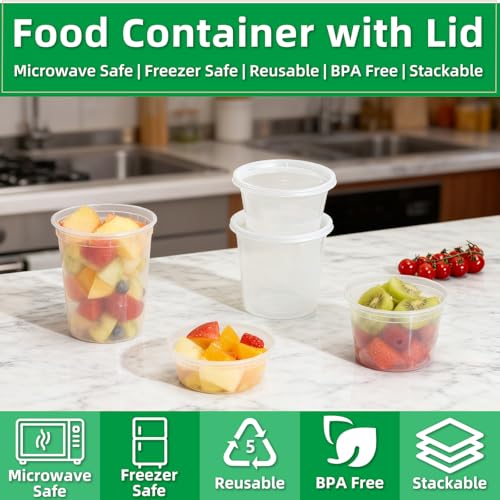 50% Off 60-Pack Deli Containers with Lids - Image 4