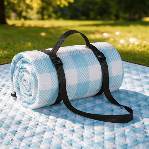 Waterproof Picnic Blanket for 6-8 Adults - Code L98TSQJF