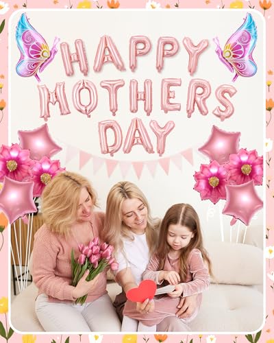 38% Off Mother's Day Pink Balloon Decoration Set - Image 3