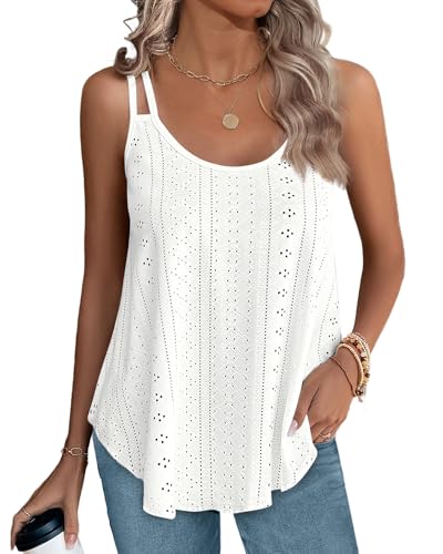 10% Off XIEERDUO Women's Eyelet Tank Top with Code