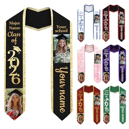 Custom Graduation Stole with Photo - Code 58SSL7L8